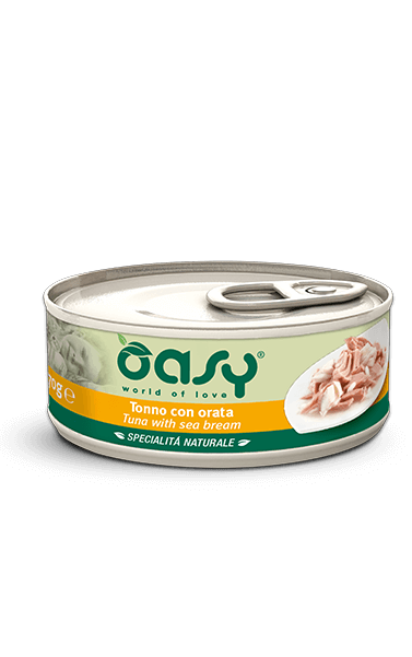 Oasy Specialità Naturale Tonno con Orata 70g - Cibo Umido per Gatti Oasy Specialità Naturale Tonno con Orata 70g - Cibo Umido per Gatti